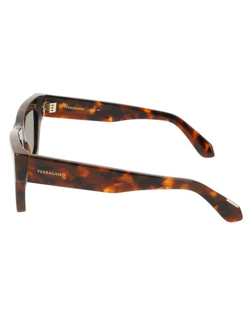 Ferragamo Black Sf2105S 240 Sunglasses Acetate Cat Eye Normal