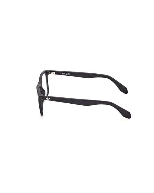 Adidas Black Or5076 001 Optical Frames Injected Squared Normal for men