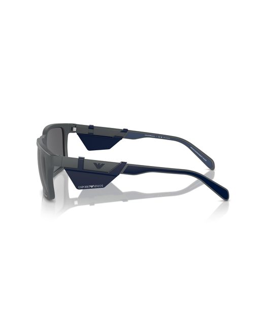 Emporio Armani Black Ea4219 610387 Sunglasses Injected Squared Polarized for men