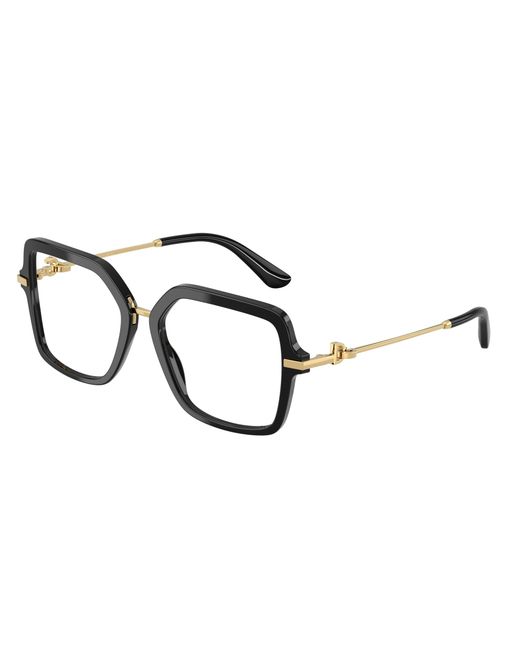 Dolce & Gabbana Black Dg3396 501 Optical Frames Acetate Squared Normal