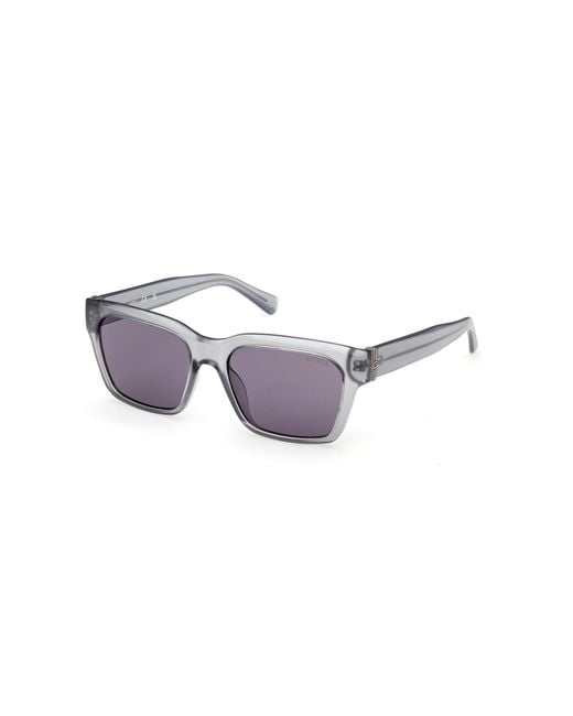 Guess Black Gu00299 20Y Sunglasses Injected Squared Normal for men