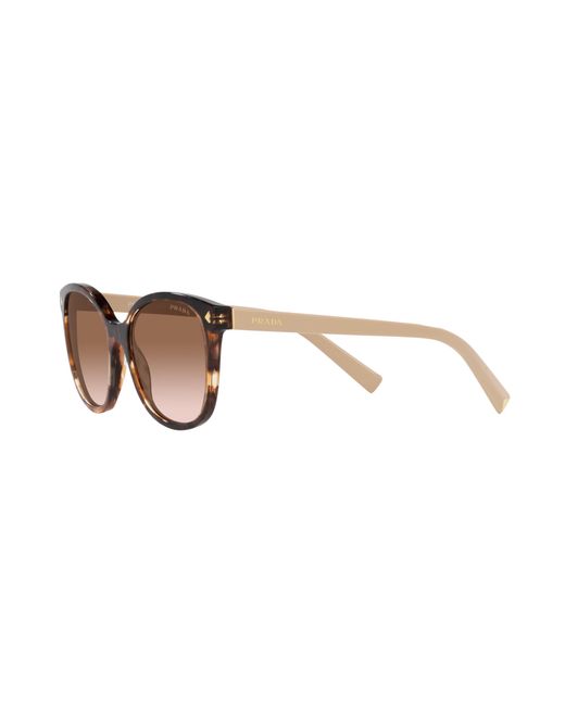 Prada Black Pr 22Zs 07R0A6 Sunglasses Acetate Squared Normal Shaded