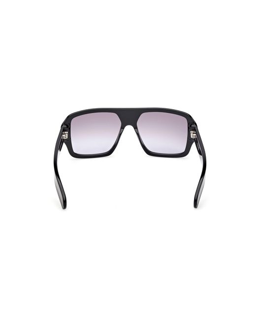 Adidas Black Or0132 01B Sunglasses Acetate Smoke Squared Normal