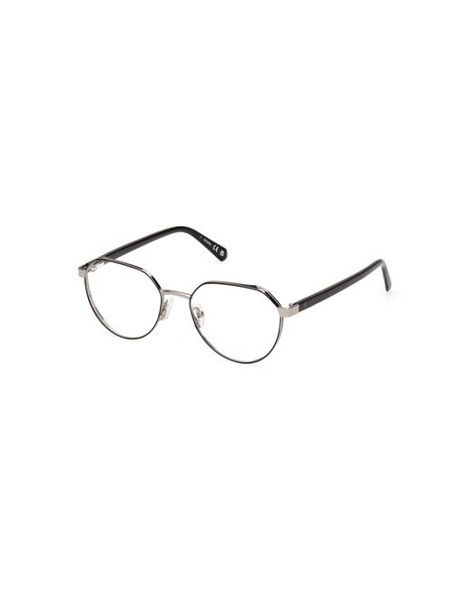 Guess Black Gu50136 005 Optical Frames Metal Round Normal for men