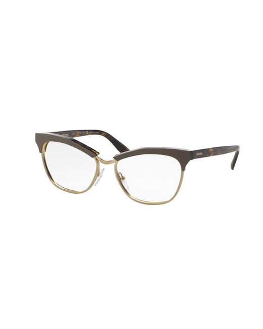 Prada Black Pr 14Sv Journal Tfl1O1 Optical Frames Outlet Plastic Cat Eye