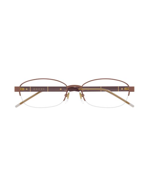 Gucci Black Gg1742Oj 003 Optical Frames Titanium Transparent Round