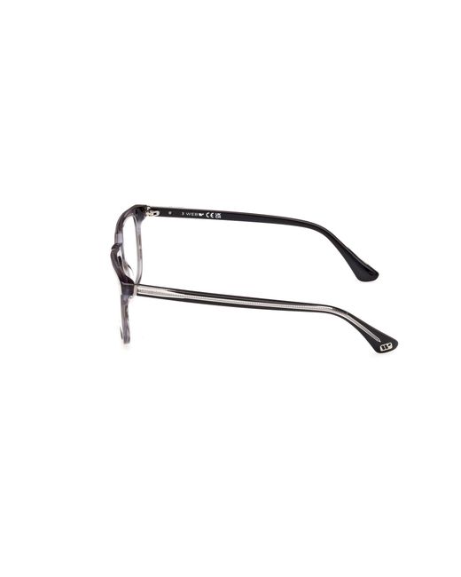 Web Black We5430 020 Optical Frames Acetate Squared Normal for men