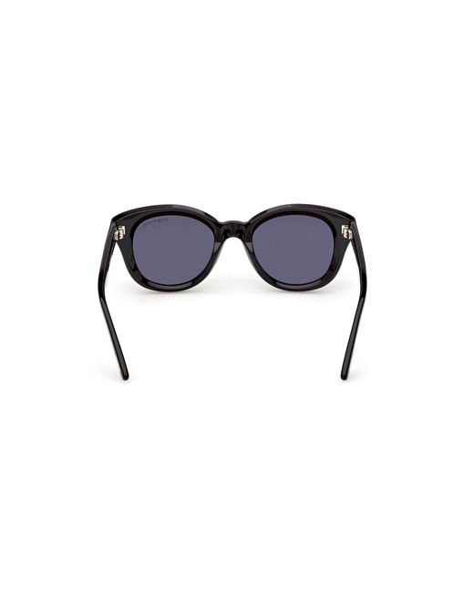 Tom Ford Black Ft1344 Nika-02 01A Sunglasses Acetate Smoke Round Normal