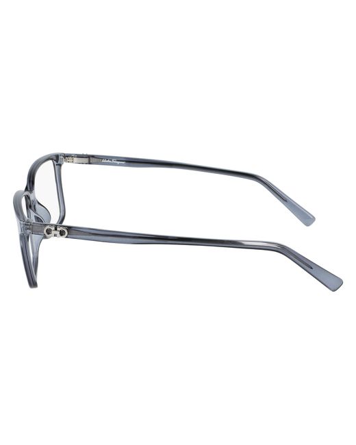 Ferragamo Black Sf2894 057 Optical Frames Injected Squared Normal Normal for men