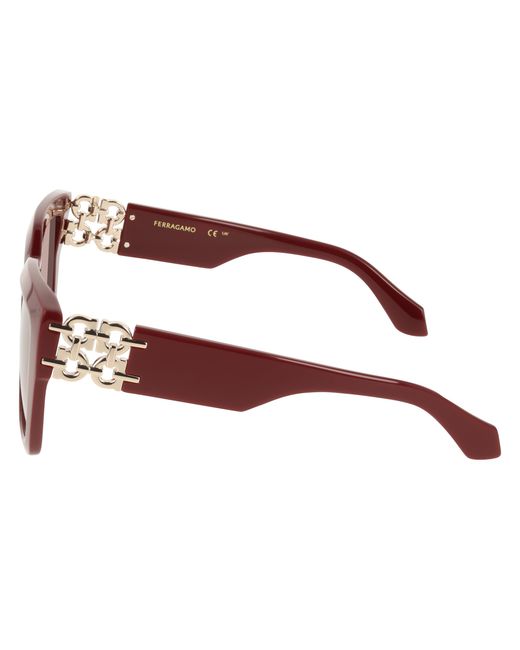 Ferragamo Black Sf2083Se 606 Sunglasses Acetate Squared Normal Shaded