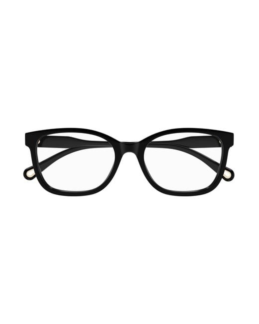 Chloé Black Ch0276Oa 001 Optical Frames Acetate Transparent Squared