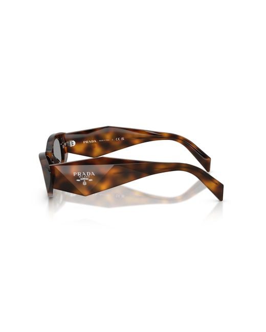 Prada Black Pr B16S 20D50Q Sunglasses Acetate Round Normal