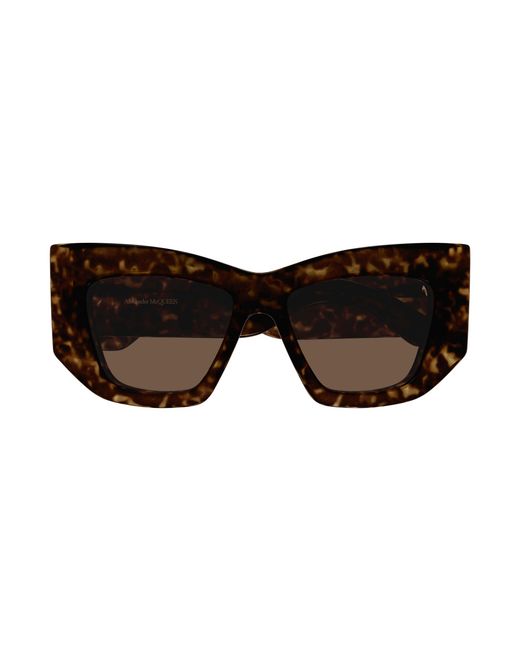 McQueen Black Am0448S 002 Sunglasses Acetate Cat Eye