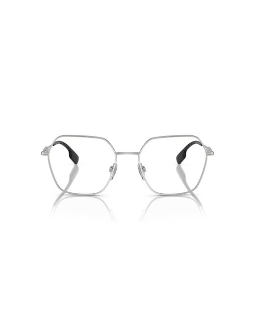 Burberry Black Be1381 1005 Optical Frames Steel Transparent Geometric Normal
