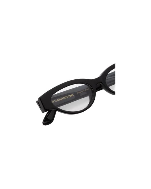 Retrosuperfuture Black Ise Numero 147 Nero Optical Frames Acetate Cat Eye