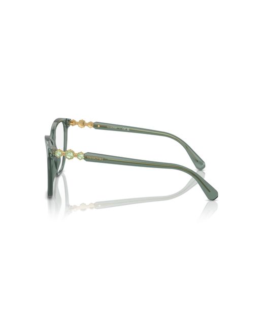 Swarovski Black Sk2020 1043 Optical Frames Acetate Squared Normal