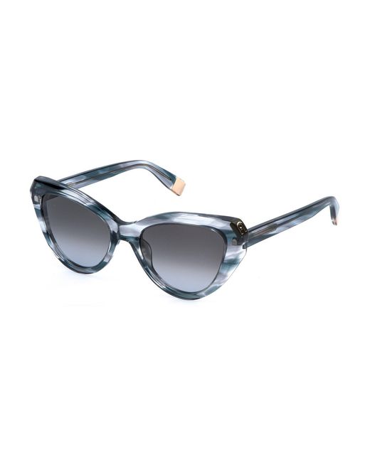 Furla Black Sfu977V 0P93 Sunglasses Acetate Smoke Cat Eye Normal Nuanced