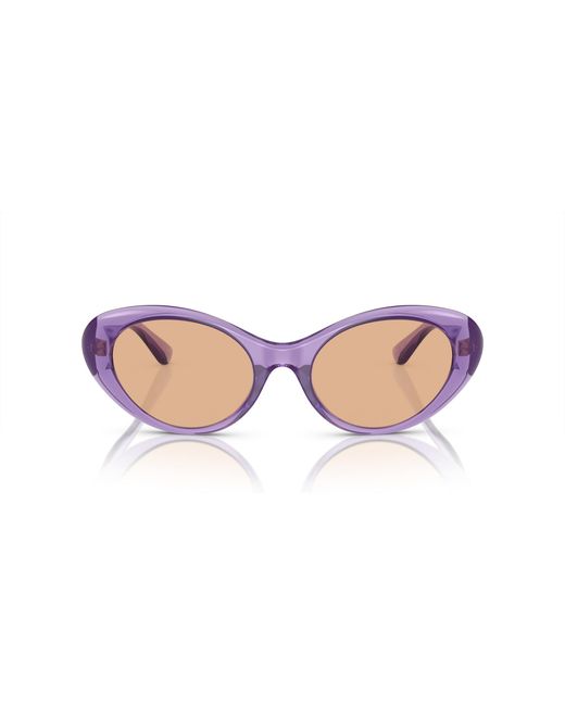 Versace Black Ve4455U 5353/3 Sunglasses Injected Round Normal