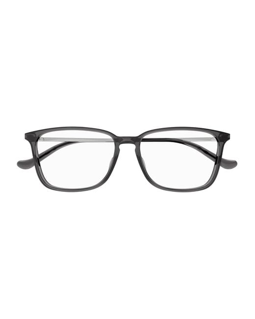 Gucci Black Gg1609Oa 003 Optical Frames Acetate Transparent Squared for men