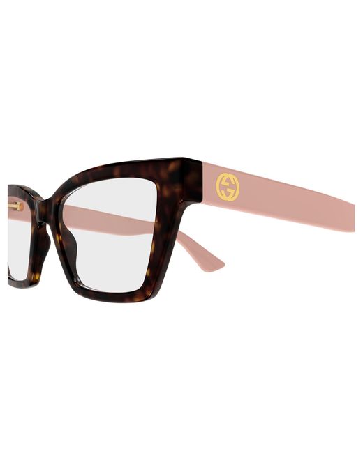 Gucci Black Gg1715O 017 Optical Frames Injected Transparent Cat Eye
