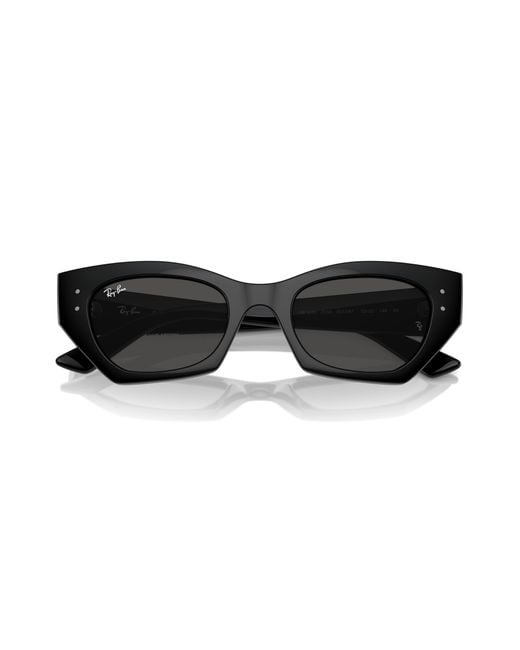 Ray-Ban Black Rb4430f Zena Low Bridge Fit Sunglasses