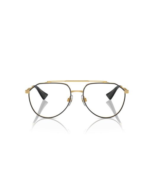 Dolce & Gabbana Black Dg1353 1311 Optical Frames Metal Transparent Pilot Normal for men