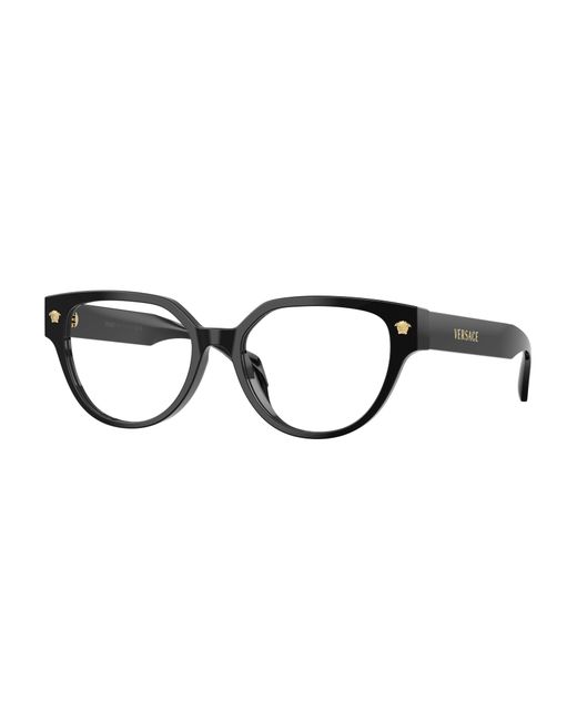 Versace Black Ve3394D Gb1 Optical Frames Acetate Transparent Cat Eye Normal