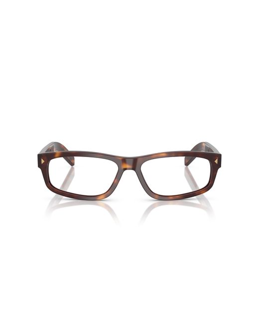 Prada Black Pr B02V 15W1O1 Optical Frames Acetate Squared Normal for men
