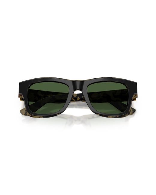 Dolce & Gabbana Green Dg4515 340471 Sunglasses Acetate Squared Normal for men