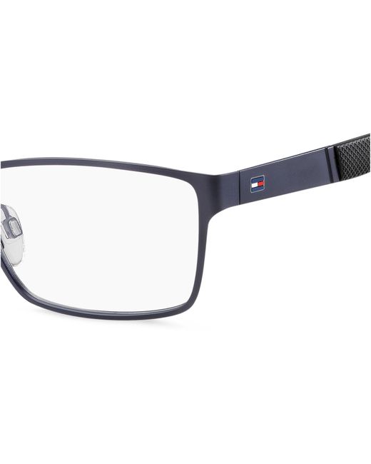 Tommy Hilfiger Black Th 1543 003 Optical Frames Steel Squared for men
