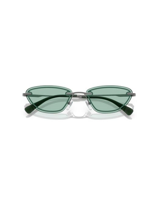Emporio Armani Black Ea2158 3003/2 Sunglasses Metal Cat Eye Normal
