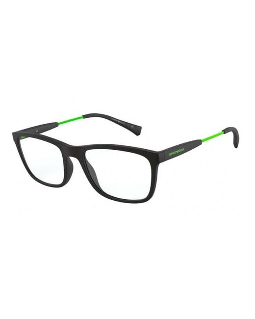 Emporio Armani Black Ea3165 5042 Optical Frames Plastic Squared for men