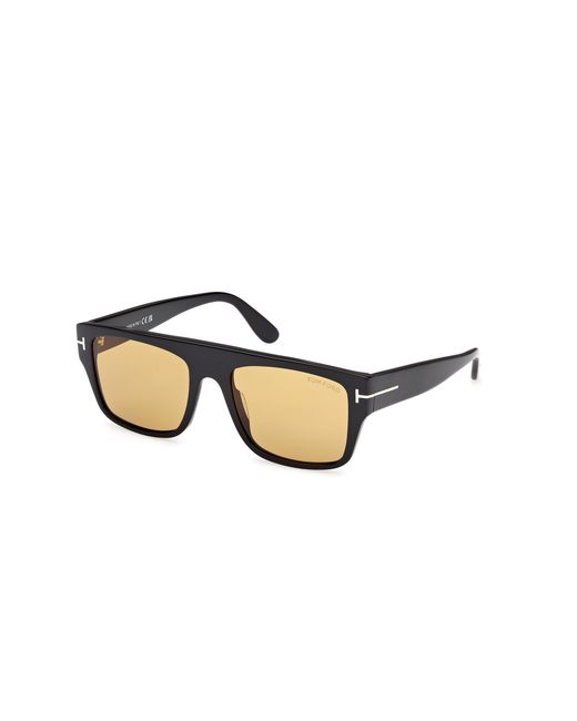 Tom Ford Black Ft0907 Dunning-02 01E Sunglasses Acetate Squared Normal for men