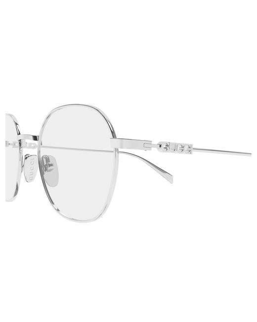 Gucci Black Gg1939O 002 Optical Frames Metal Transparent Round