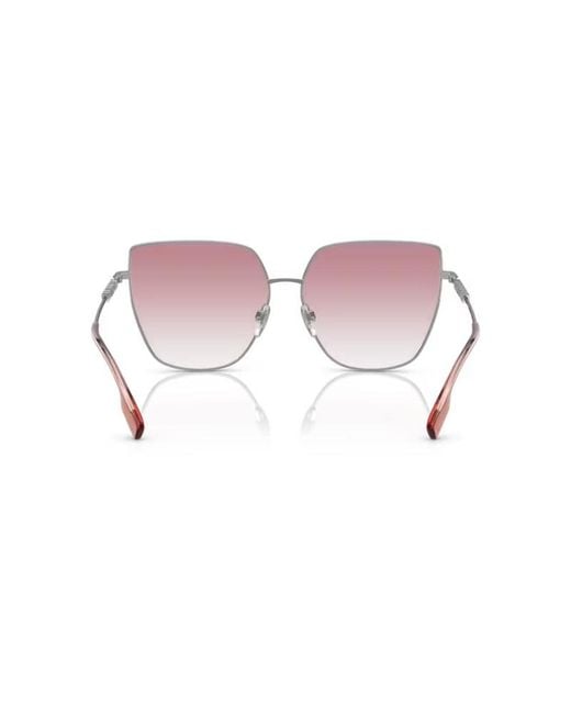 Burberry Black Be3143 Alexis 10058D Sunglasses Steel Geometric Normal Shaded