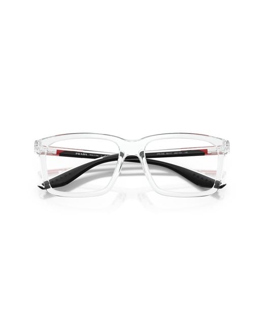 Prada Linea Rossa Black Ps 03Sv 2Az1O1 Optical Frames Injected Squared Normal for men