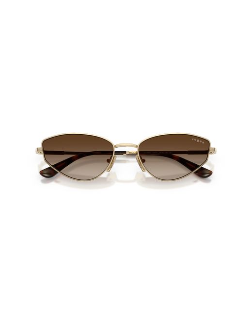 Vogue Eyewear Black Vo4339S 848/13 Sunglasses Metal Cat Eye Normal Nuanced