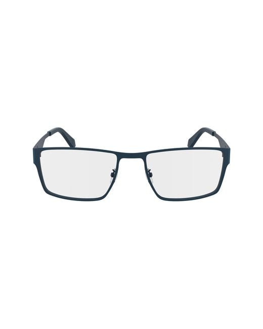 Calvin Klein Black Ckj24208 400 Optical Frames Metal Squared Normal for men