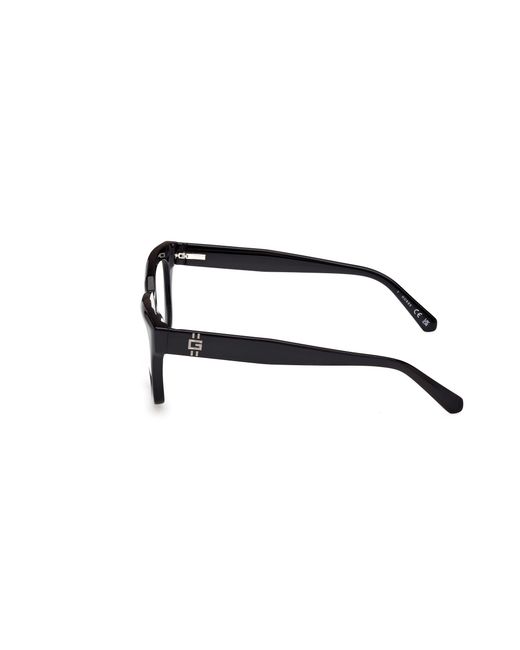 Guess Black Gu50238 001 Optical Frames Acetate Squared Normal for men