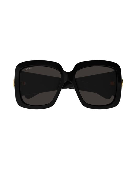Gucci Black Gg1402Sa 001 Sunglasses Injected Squared Normal