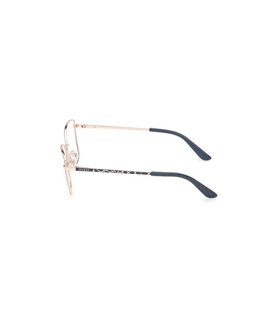 Guess Black Gu50170 091 Optical Frames Metal Squared Normal