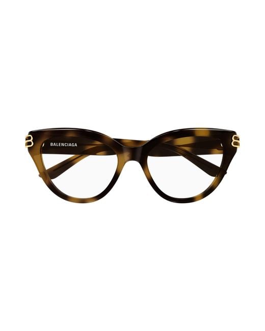 Balenciaga Black Bb0436O 003 Optical Frames Acetate Transparent Cat Eye