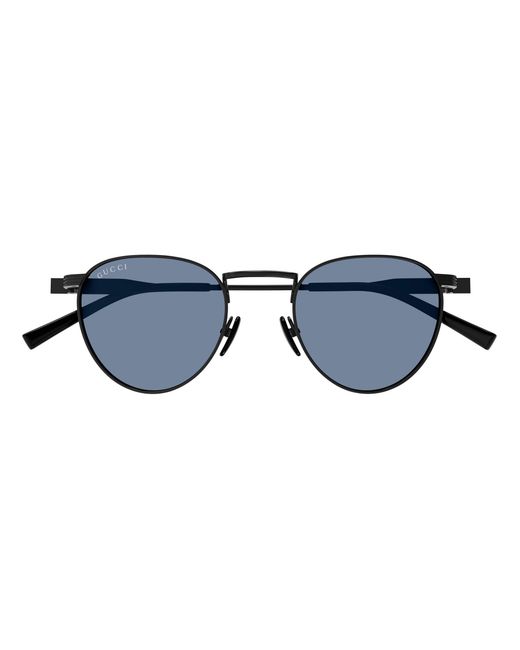 Gucci Black Gg1875S 004 Sunglasses Metal Round for men
