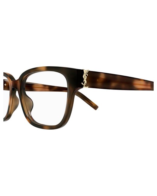 Saint Laurent Black Sl M150 003 Optical Frames Acetate Transparent Squared