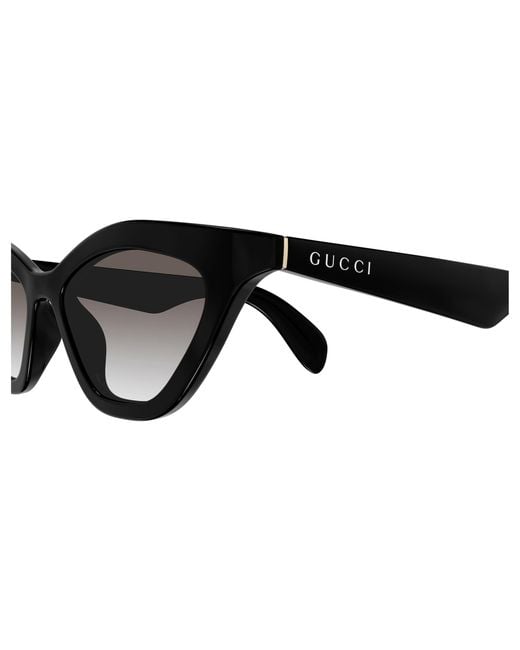 Gucci Black Gg1931S 001 Sunglasses Injected Smoke Cat Eye
