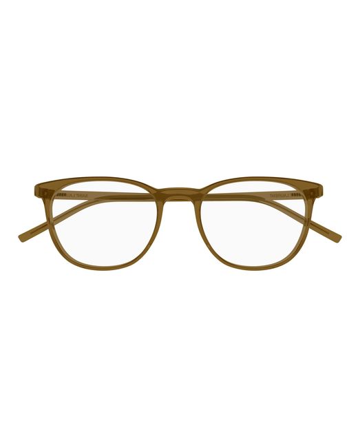 Saint Laurent Black Sl 884 005 Optical Frames Bio-Injected Transparent Round