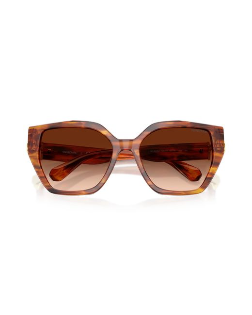 Swarovski Black Sk6044U 109174 Sunglasses Acetate Geometric Normal Shaded