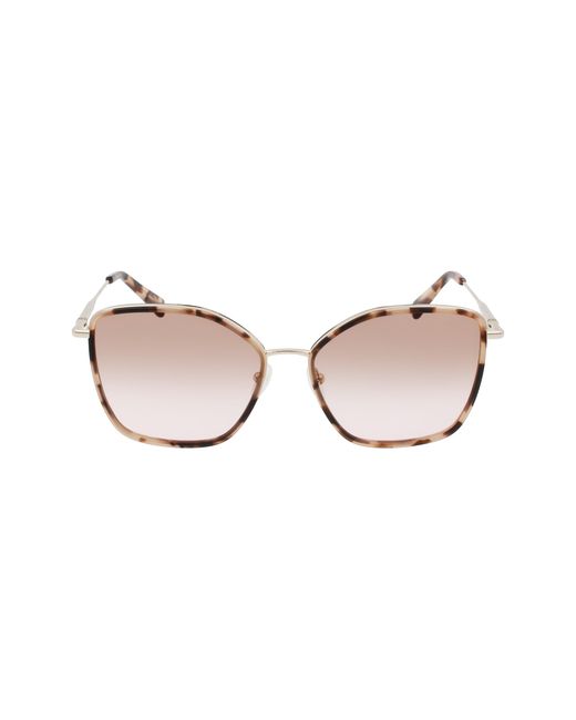 Longchamp Black Lo685S 716 Sunglasses Metal Squared Photochromatic