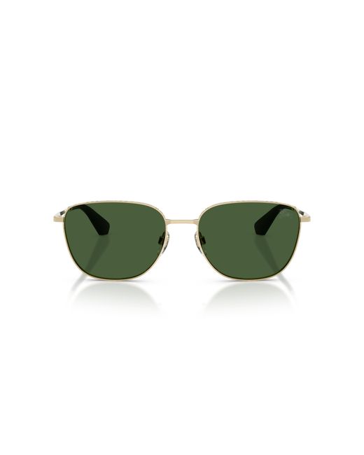 Burberry Green Be3171 110971 Sunglasses Metal Squared Normal for men