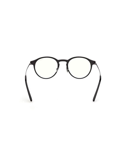 Tom Ford Black Ft6088-B 005 Optical Frames Metal Round Normal for men